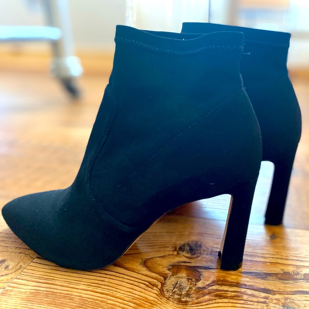 Antonio Melani Black Suede Booties